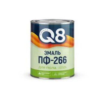 Эмаль ПФ-266 FORMULA Q8 ж/кор. 0,8кг/0,9кг/14/