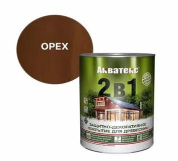 Акватекс 2в1 -орех 0,8л New/6