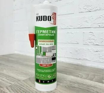 Герметик силиконовый силиконовый Белый 280мл КУДО (-20) KSK-121