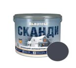 Акватекс СКАНДИ кроющий антисеп  Графит  2,5/6