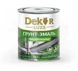 DECOR LUXE Грунт-эмаль 3в1 быстросохнущая 30мин Синяя 0,9кг (Кубанские краски)